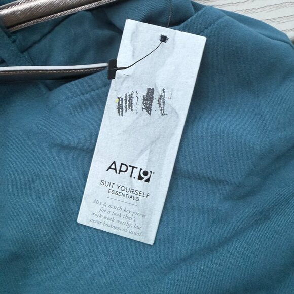 Apt. 9 Womens Pants Curvy Fit Green Teal Size 14 NWT - Picture 7 of 7